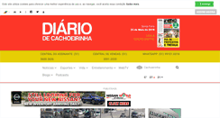 Desktop Screenshot of diariodecachoeirinha.com.br
